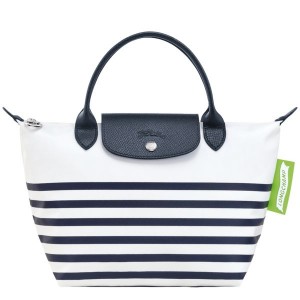 Navy / White Longchamp Le Pliage Collection S Women's Handbag | 97432-GVSZ