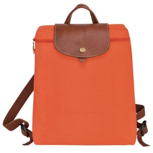 Orange Longchamp Le Pliage Original M Women's Backpacks | 25970-FSXZ