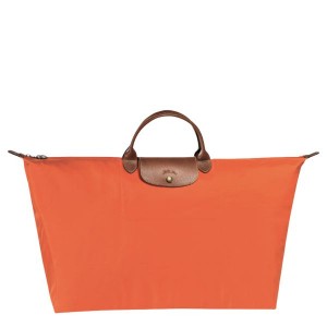 Orange Longchamp Le Pliage Original M Women's Travel Bags | 08741-JADP