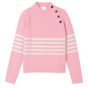 Pink Longchamp Knit Women's Sweaters | 70659-TBHN