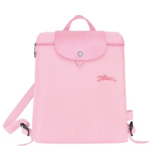 Pink Longchamp Le Pliage M Women's Backpacks | 05217-YNJH