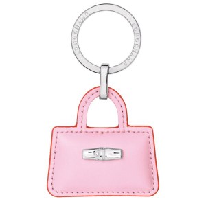 Pink Longchamp Roseau Women's Key Rings | 04297-ZHED