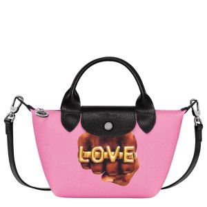 Pink Longchamp Toiletpaper XS Men's Handbag | 51039-DAIM