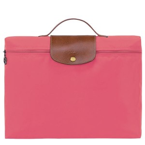 Pink / Brown Longchamp Le Pliage Original S Men's Briefcase | 14736-HUCT