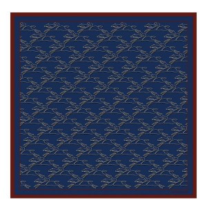 Purple / Navy Longchamp Chevaux Recto Verso Silk 70 Women's Scarf | 09257-LWGU