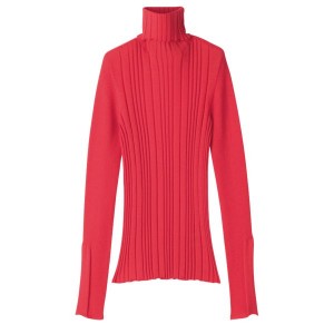 Red Longchamp Knit Women's Sweaters | 32716-AXHY