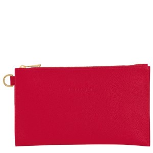 Red Longchamp Le Foulonne Men's Pouches | 15243-DQYH