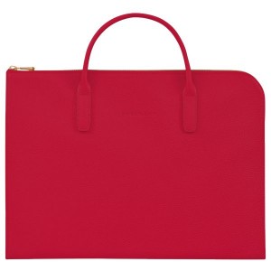 Red Longchamp Le Foulonne S Men's Briefcase | 35126-QVAI