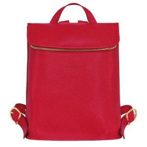 Red Longchamp Le Foulonne Women's Backpacks | 84305-XAVK