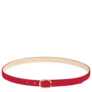 Red Longchamp Le Foulonne Women's Belts | 95361-ZWQH