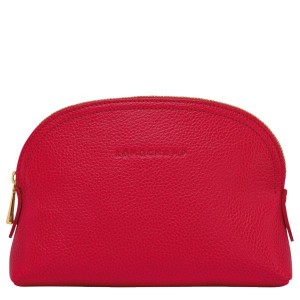 Red Longchamp Le Foulonne Women's Pouches | 21490-WAMS