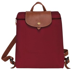 Red Longchamp Le Pliage Original M Women's Backpacks | 05472-HUTP