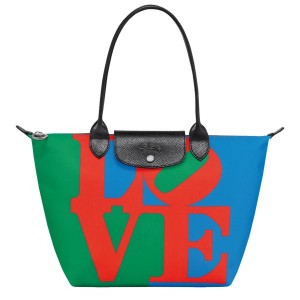 Red Longchamp Robert Indiana M Men's Tote Bags | 39614-PBDO