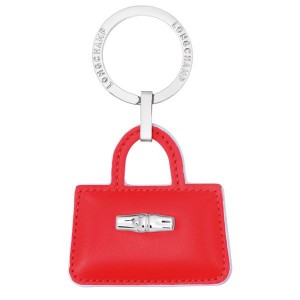 Red Longchamp Roseau Women's Key Rings | 06924-GEKQ