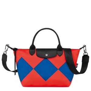 Red / Deep Blue Longchamp Le Pliage Collection S Men's Handbag | 05136-OMYQ