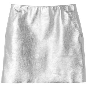 Silver Longchamp Leather Women's Skirts | 12659-SFOQ