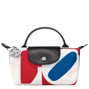 White Longchamp Robert Indiana Men's Pouches | 51728-FJPQ