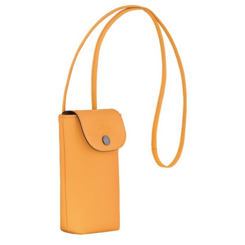 Apricot Longchamp Le Pliage Xtra With Leather Lace Women's Phone Case | 87235-BCKA