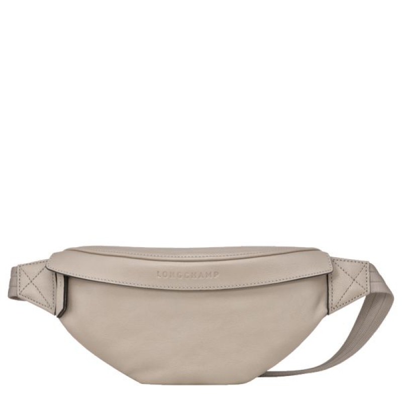 Beige Longchamp 3D M Men\'s Belt Bags | 69581-CBUW