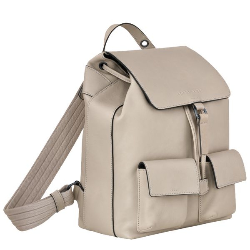 Beige Longchamp 3D S Women's Backpacks | 35617-ABQD