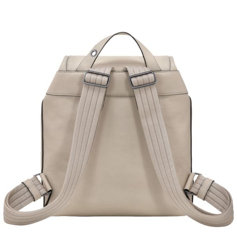 Beige Longchamp 3D S Women's Backpacks | 35617-ABQD