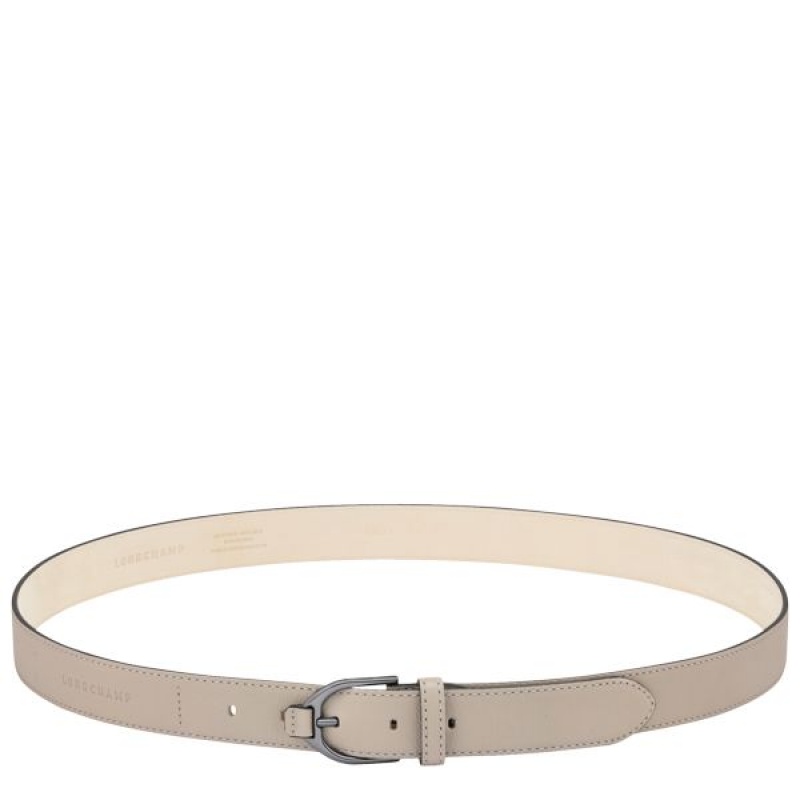 Beige Longchamp 3D Women's Belts | 06829-ZLMW