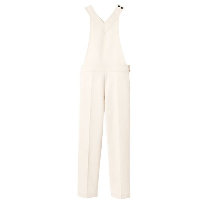 Beige Longchamp Cotton Women's Jumpsuit | 74391-MKHX