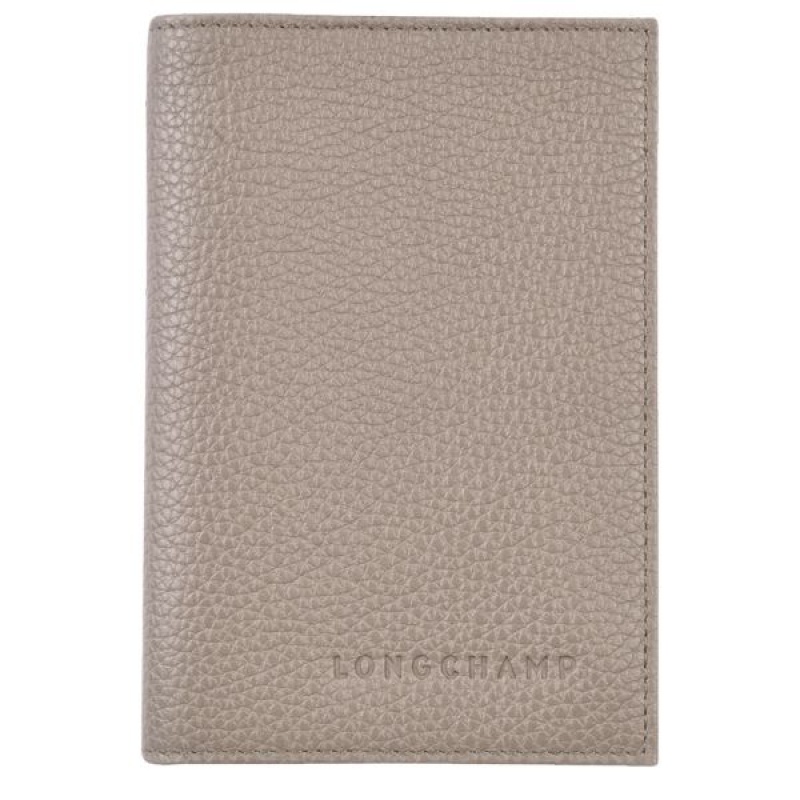 Beige Longchamp Le Foulonne Women\'s Passport Holder | 65812-ZLOM