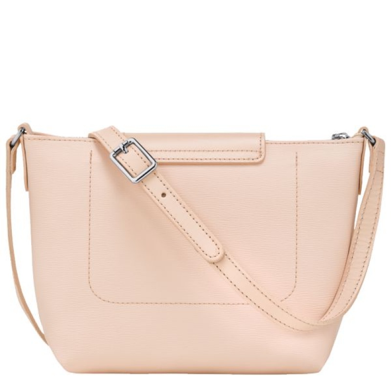 Beige Longchamp Le Pliage City XS Women's Crossbody Bags | 80629-VSMU