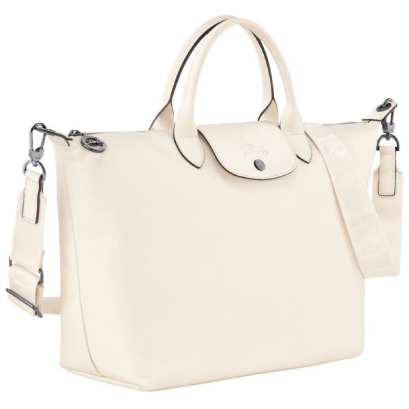 Beige Longchamp Le Pliage Xtra L Men's Handbag | 32179-OMIE