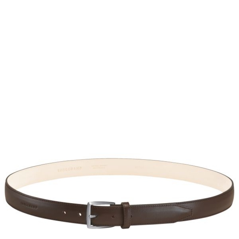 Beige Longchamp Vegetal Men's Belts | 80125-JTMS