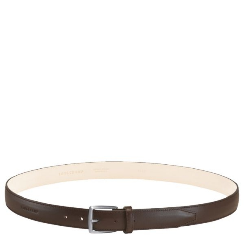 Beige Longchamp Vegetal Men\'s Belts | 80125-JTMS