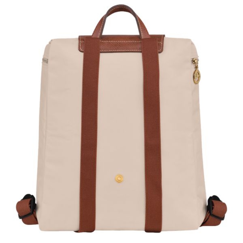 Beige / Brown Longchamp Le Pliage Original M Men's Backpacks | 79351-HPUN