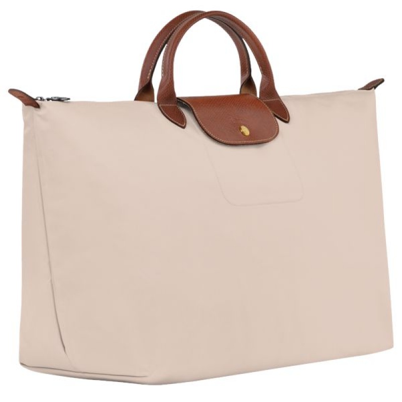 Beige / Brown Longchamp Le Pliage Original S Men's Travel Bags | 25913-VRFM