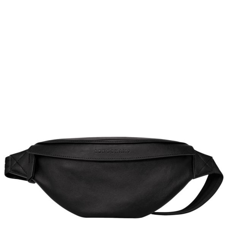 Black Longchamp 3D M Women's Belt Bags | 70598-WTRD