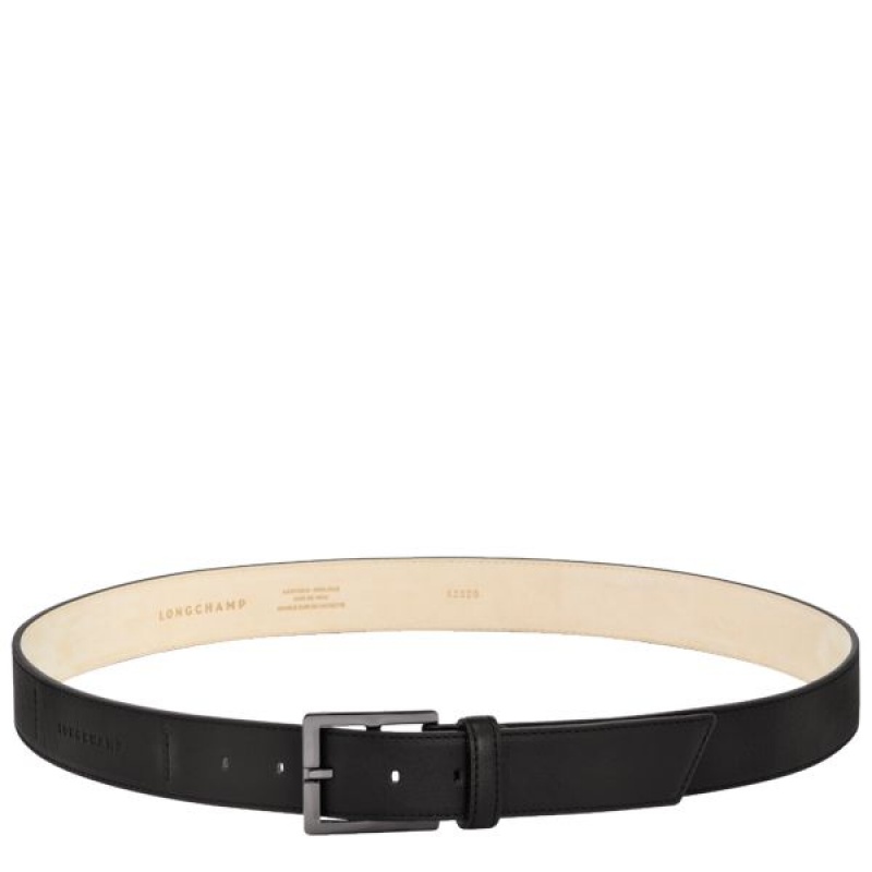 Black Longchamp 3D Men\'s Belts | 48217-ESUA