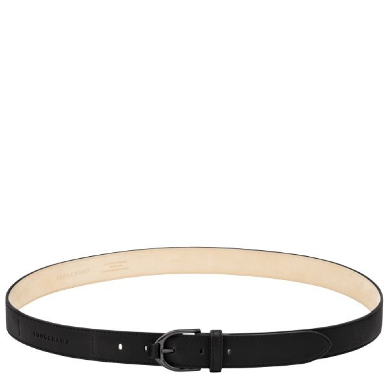 Black Longchamp 3D Women's Belts | 36042-XQCW