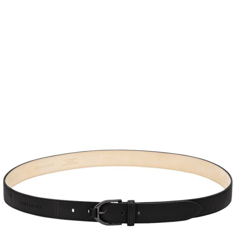 Black Longchamp 3D Women\'s Belts | 36042-XQCW