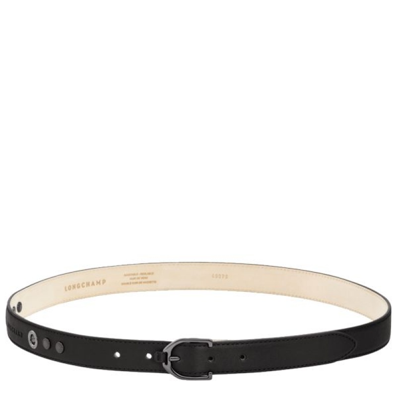 Black Longchamp 3D Women\'s Belts | 91375-NVSR