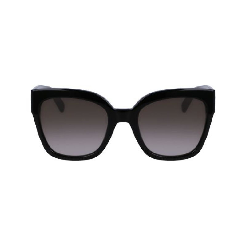 Black Longchamp Acetate Women's Sunglasses | 95138-USFA