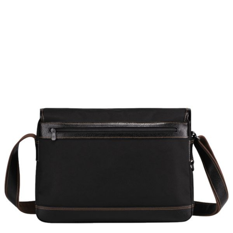 Black Longchamp Boxford L Men's Crossbody Bags | 63498-CGTJ