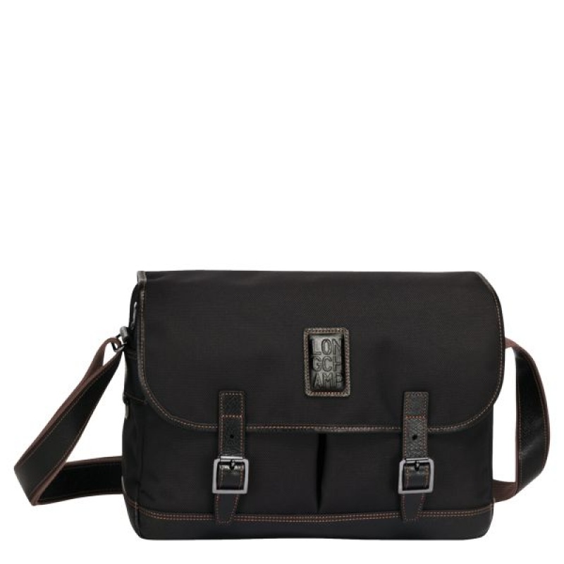 Black Longchamp Boxford L Men's Crossbody Bags | 63498-CGTJ