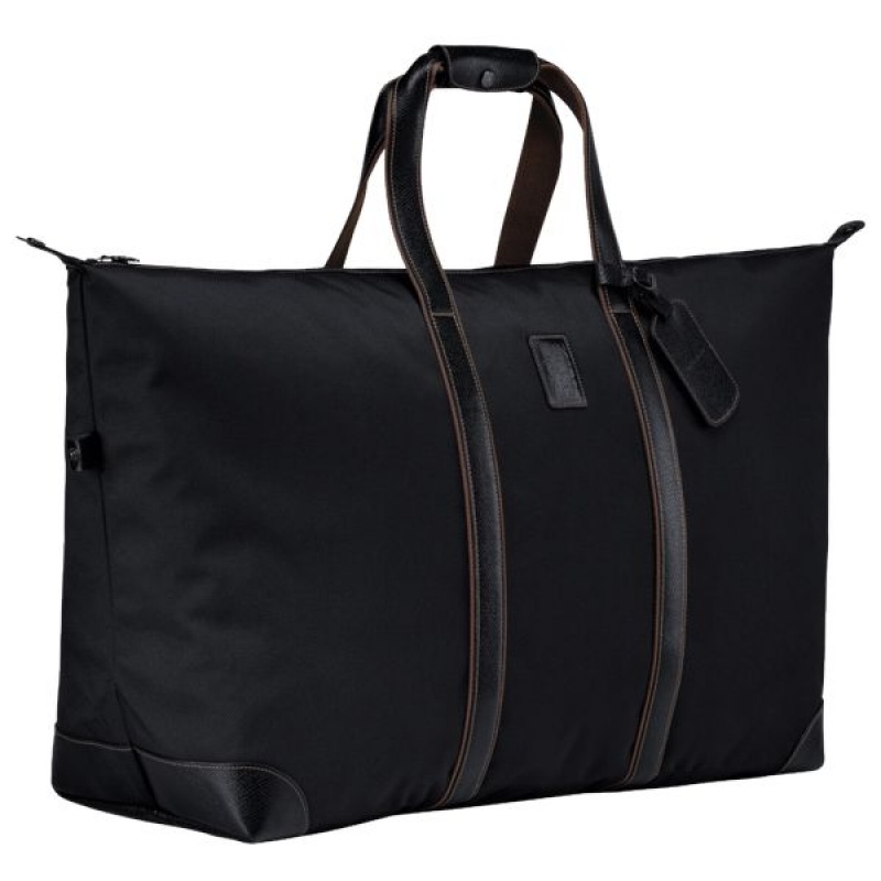 Black Longchamp Boxford L Men's Travel Bags | 58691-LWEC