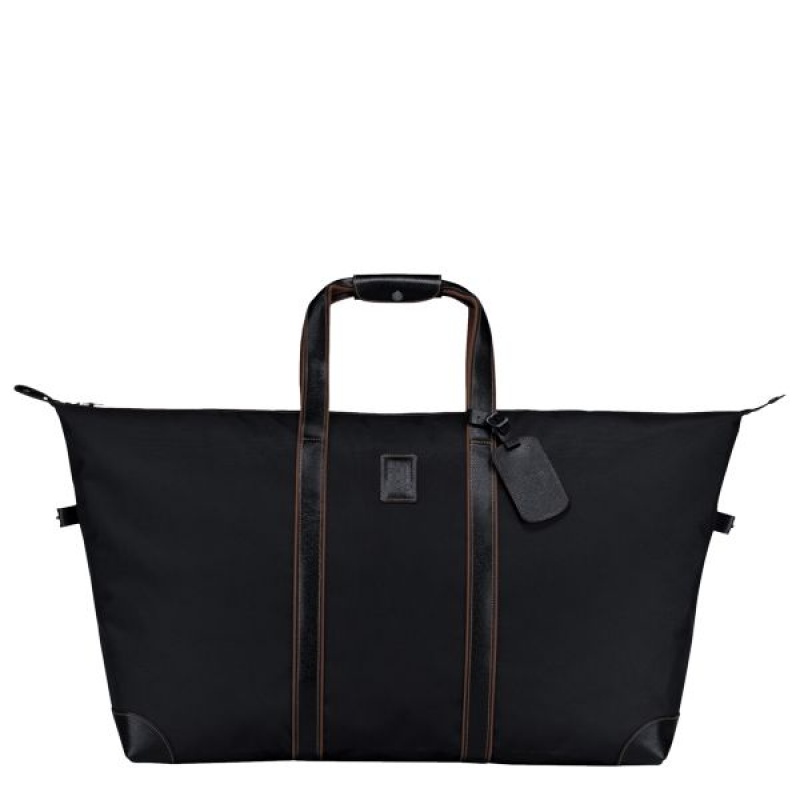 Black Longchamp Boxford L Men's Travel Bags | 58691-LWEC