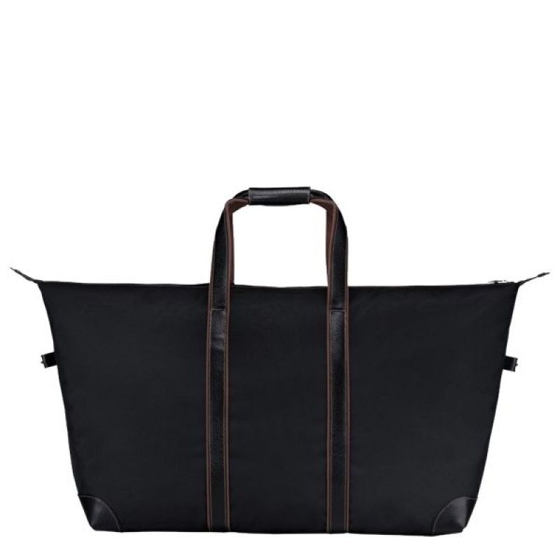 Black Longchamp Boxford L Women's Travel Bags | 72691-AEZY