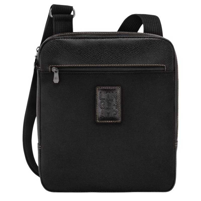 Black Longchamp Boxford M Men's Crossbody Bags | 63047-FCTK