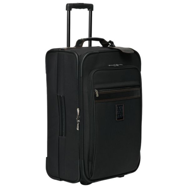 Black Longchamp Boxford M Men's Suitcases | 68374-SBYD