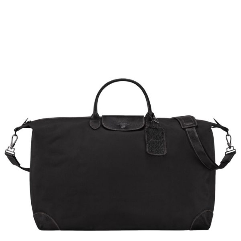 Black Longchamp Boxford M Women's Travel Bags | 41086-FSNH