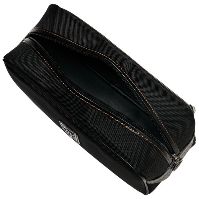 Black Longchamp Boxford Men's Toiletry Bags | 90718-SCAM