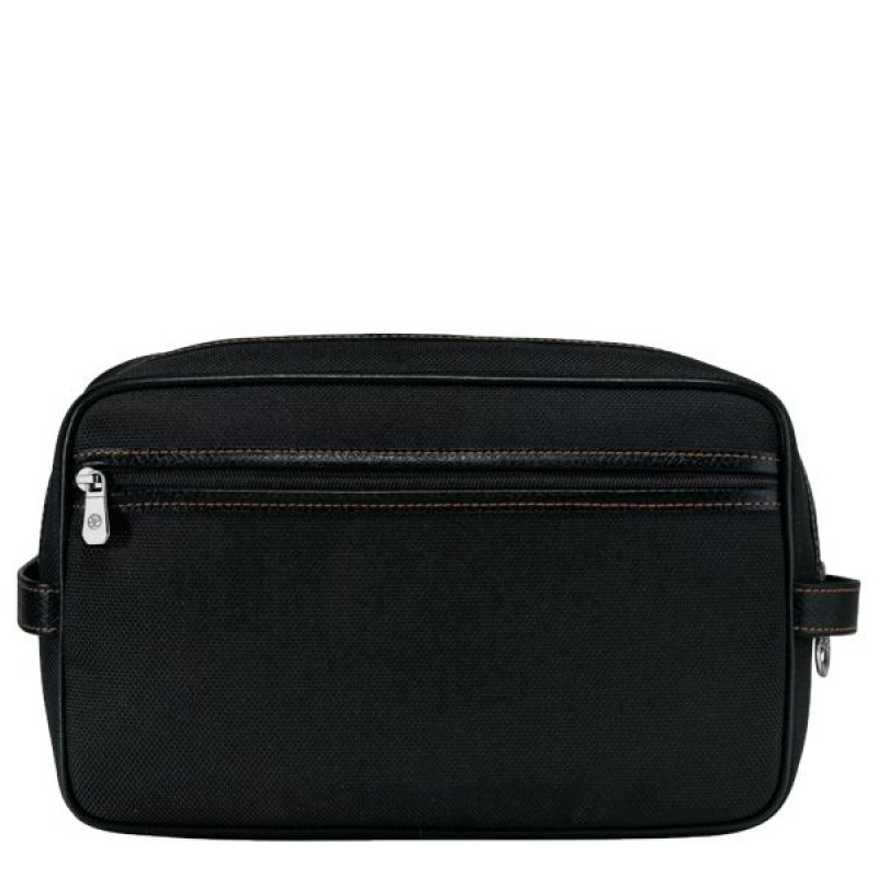 Black Longchamp Boxford Men's Toiletry Bags | 85103-HDTU